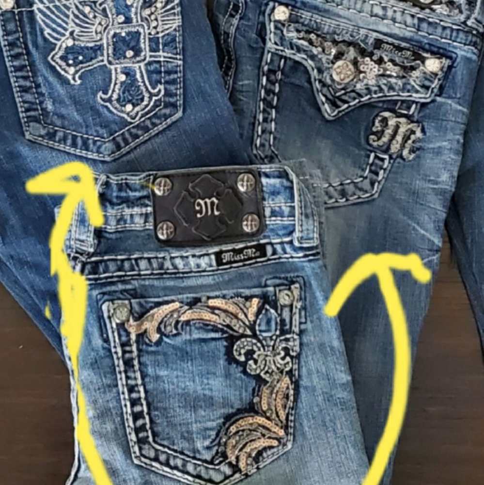 3 pair sz 25 Miss Me